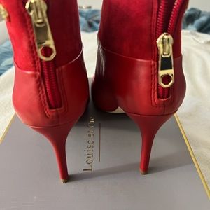 8.5 red booties